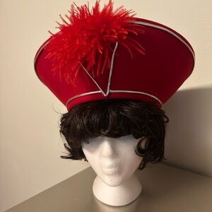 Vintage Women’s red Church hat designed by Sylvia